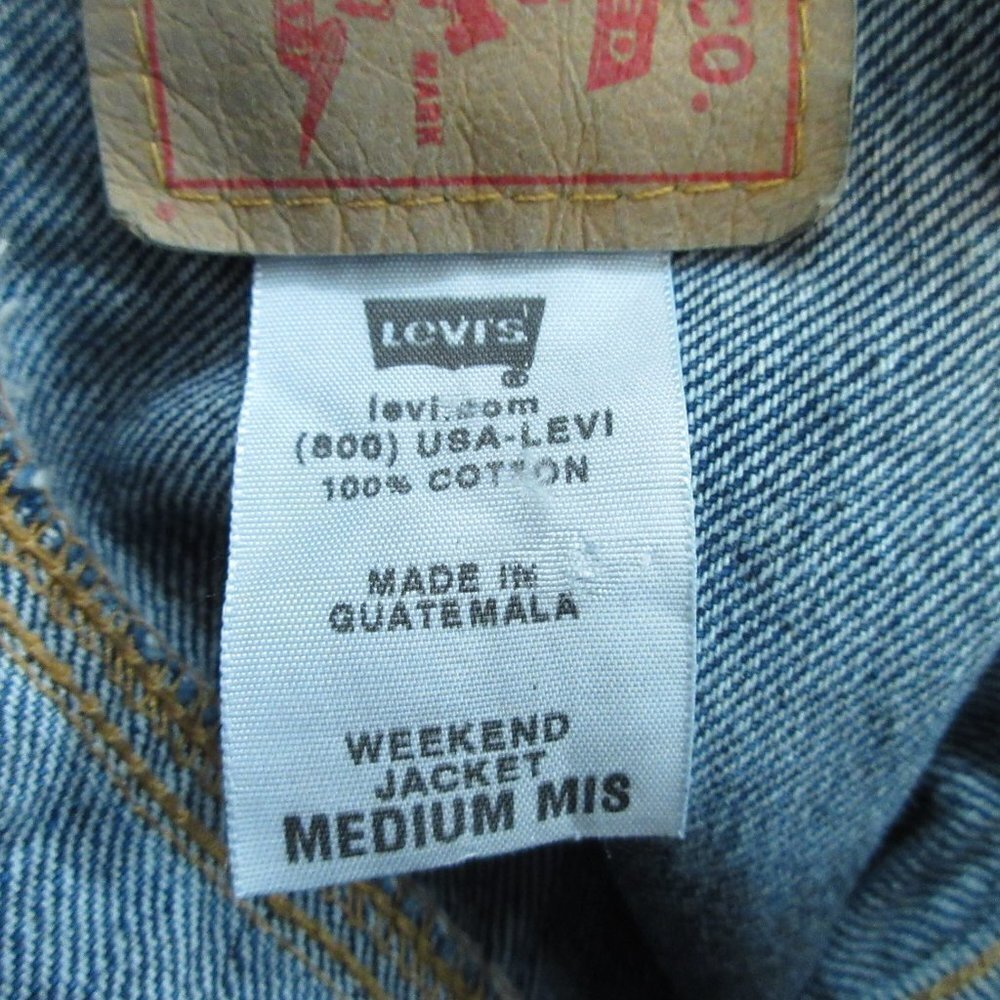 Vintage Levi's Women's Trucker Jacket Size M Weekend - Picture 7 of 8